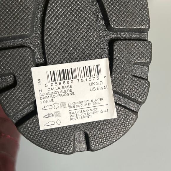 Clarks Women's Calla Easy Burgundy Suede Leather Slip-On Loafer 5.5 M NIB - Picture 9 of 10